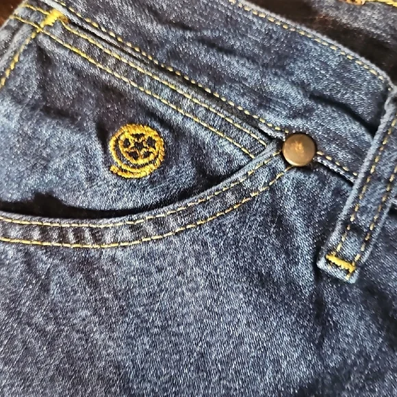 Wrangler Men's Deep Blue Straight Jeans - Picture 4 of 5